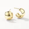 New Chunky Curve Hoops in Gold 18k Fine Gold Plated | Earrings