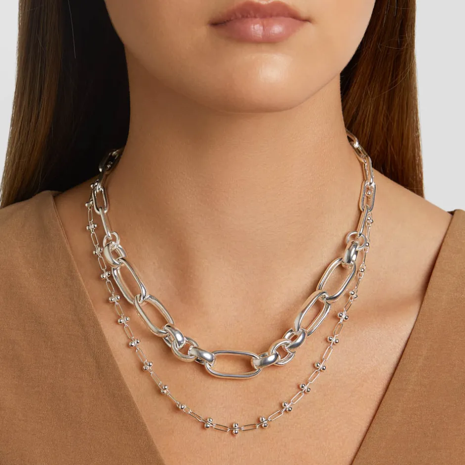Fashion Chunky Paperclip Chain Necklace in Silver 925 Sterling Silver | Necklaces & Pendants