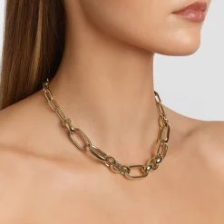 Sale Chunky Paperclip Chain Necklace in Gold 18k Fine Gold Plated | Necklaces & Pendants