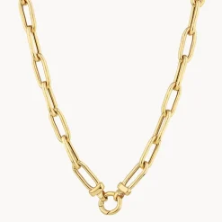 Sale Chunky Paperclip Chain Necklace in Gold 18k Fine Gold Plated | Necklaces & Pendants