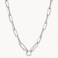 Fashion Chunky Paperclip Chain Necklace in Silver 925 Sterling Silver | Necklaces & Pendants
