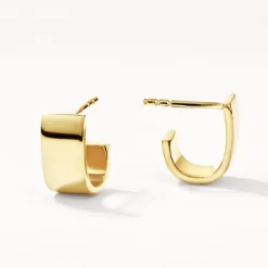 Discount Chunky U Shape Huggies in Gold 18k Fine Gold Plated | Earrings