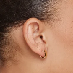 Discount Chunky U Shape Huggies in Gold 18k Fine Gold Plated | Earrings