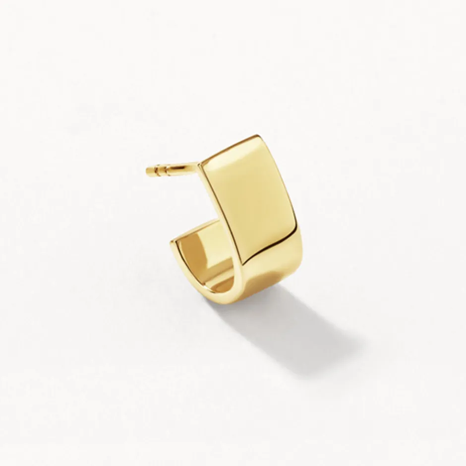 Discount Chunky U Shape Huggies in Gold 18k Fine Gold Plated | Earrings