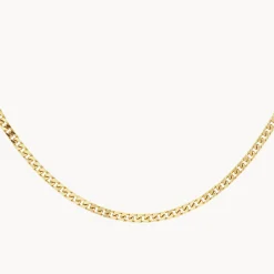 Sale Classic Curb Chain Necklace in Gold 18k Fine Gold Plated | Necklaces & Pendants
