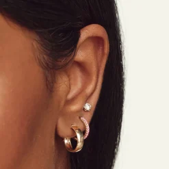 Online Classic Huggie Earrings in 10k Gold Bridal Gifts | Under $300