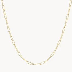 Discount Classic Paperclip Chain Necklace in 10k Gold Gifts For Him | 10k Gold