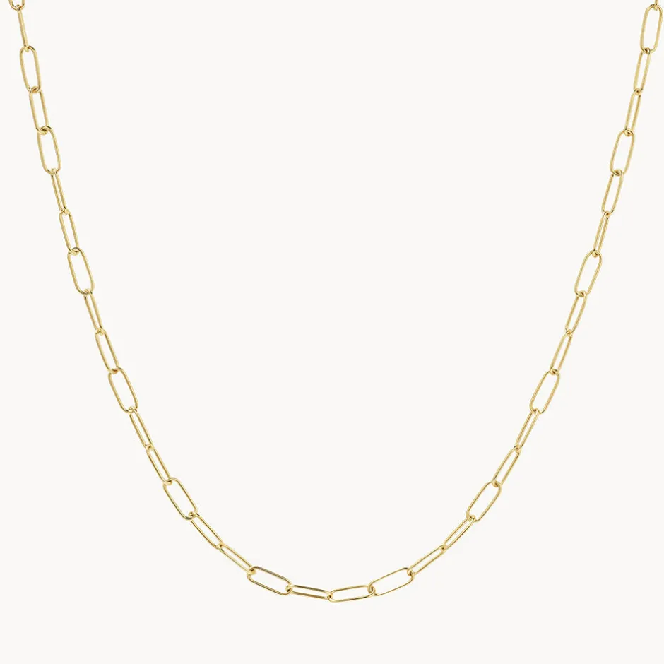 Discount Classic Paperclip Chain Necklace in 10k Gold Gifts For Him | 10k Gold