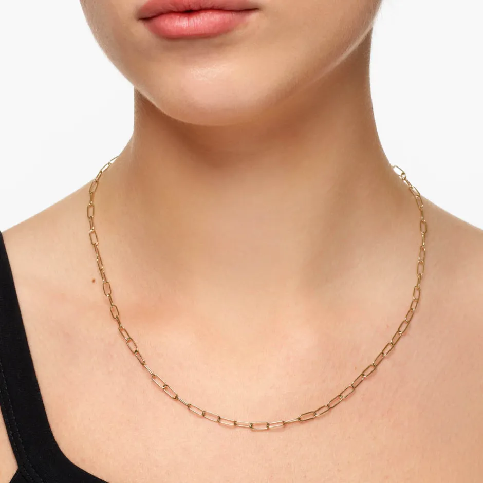Discount Classic Paperclip Chain Necklace in 10k Gold Gifts For Him | 10k Gold