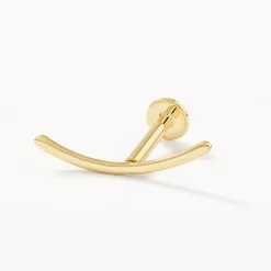 New Climber Helix Single Stud Earring in 10k Gold Under $150 | 10k Gold
