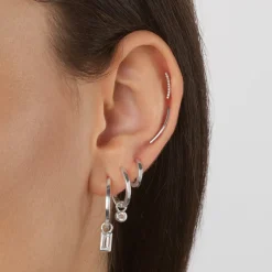 Hot Climber Helix Single Stud Earring in Silver 925 Sterling Silver | Earrings