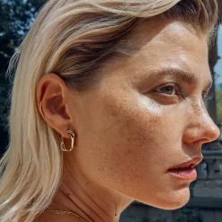New Climber Helix Single Stud Earring in 10k Gold Under $150 | 10k Gold