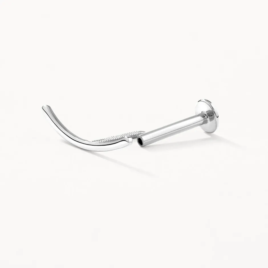 Hot Climber Helix Single Stud Earring in Silver 925 Sterling Silver | Earrings