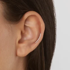 Hot Climber Helix Single Stud Earring in Silver 925 Sterling Silver | Earrings