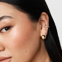 New Climber Helix Single Stud Earring in 10k Gold Under $150 | 10k Gold