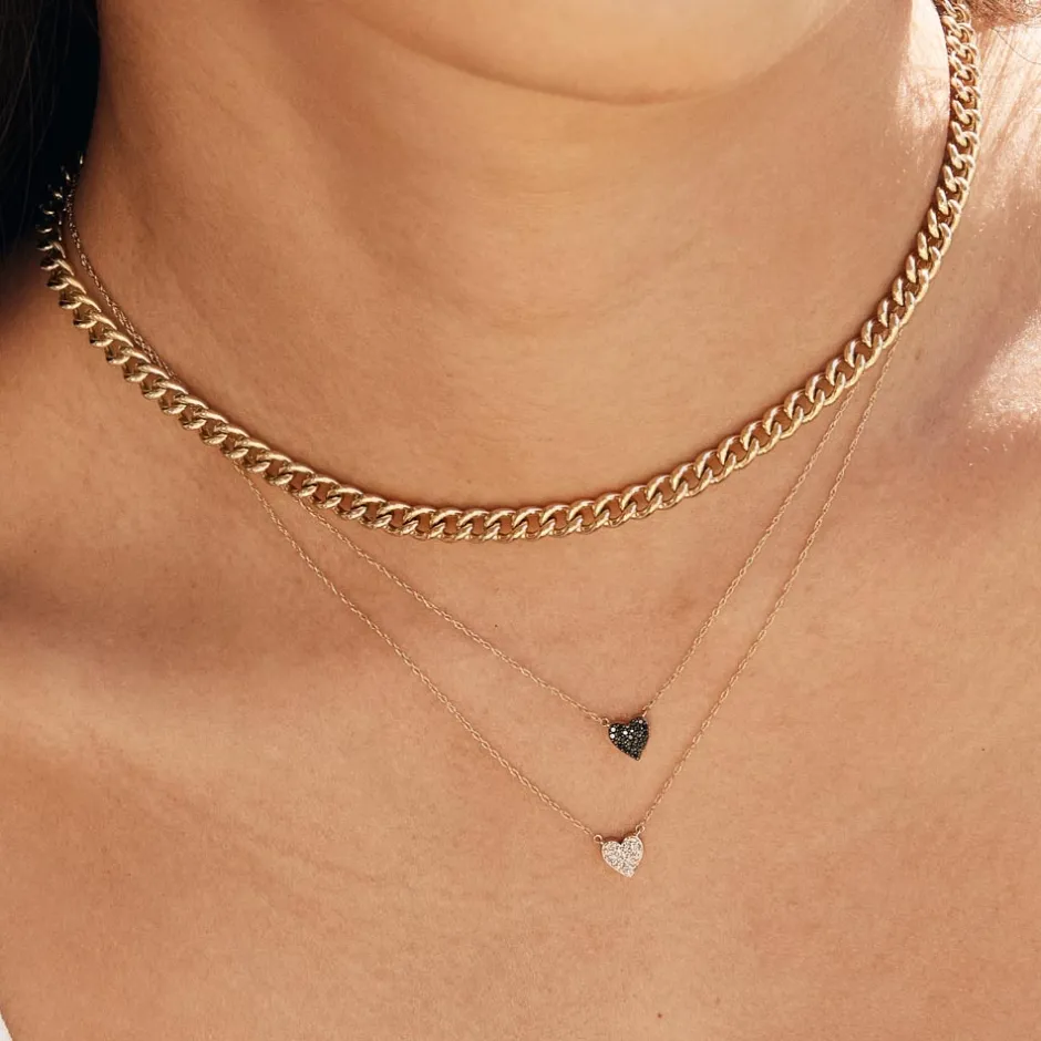 Clearance Curb Chain Necklace in Gold Gifts For Him | 18k Fine Gold Plated
