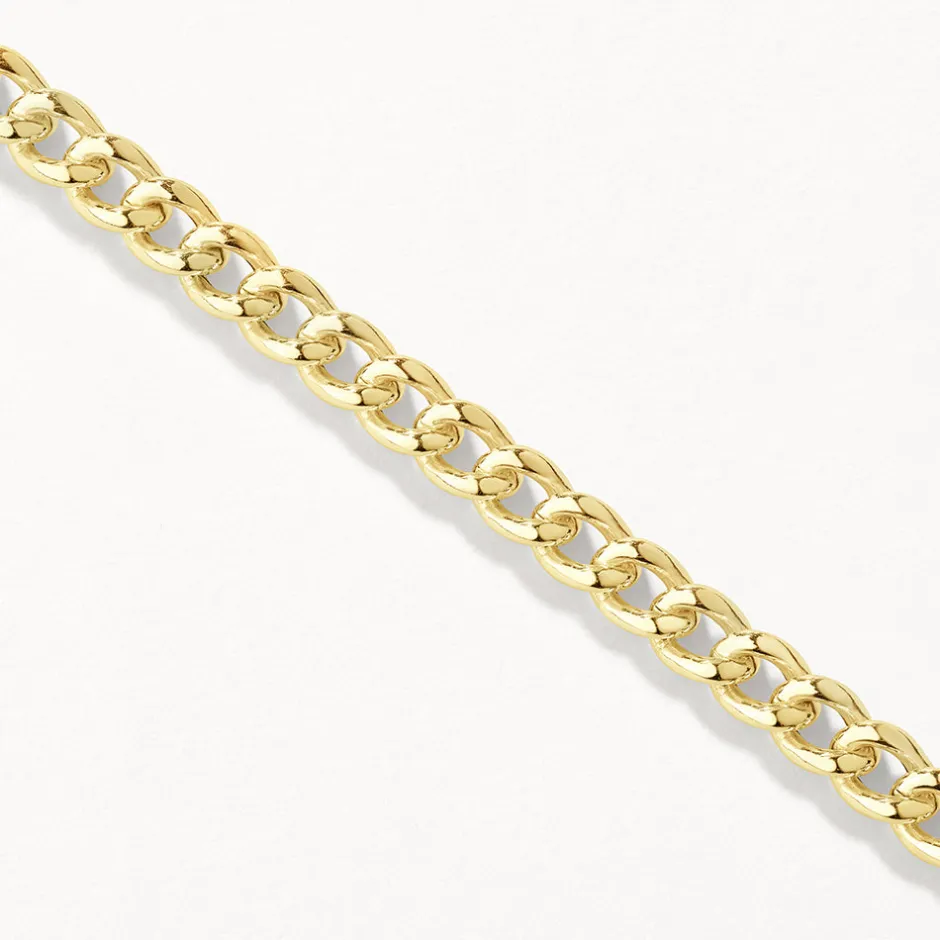 Clearance Curb Chain Necklace in Gold Gifts For Him | 18k Fine Gold Plated