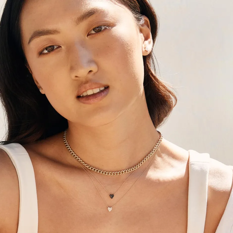 Clearance Curb Chain Necklace in Gold Gifts For Him | 18k Fine Gold Plated