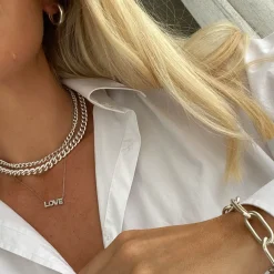 New Curb Chain Necklace in Silver Gifts For Him | 925 Sterling Silver