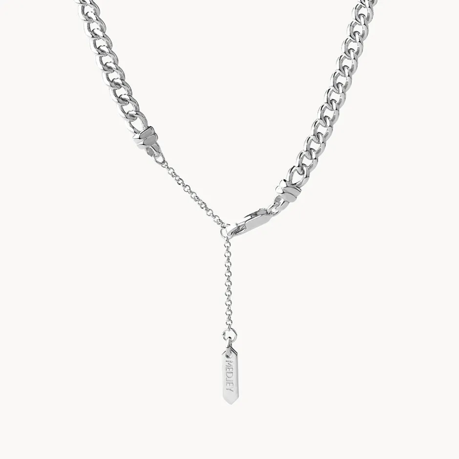 New Curb Chain Necklace in Silver Gifts For Him | 925 Sterling Silver
