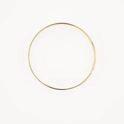 Fashion Curve Bangle in Gold 18k Fine Gold Plated | Bracelets & Bangles