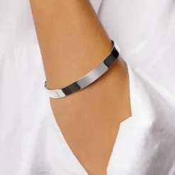Online Curve Bangle in Silver 925 Sterling Silver | Bracelets & Bangles