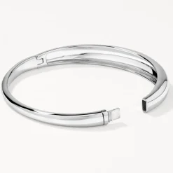 New Curve Dome Bangle in Silver 925 Sterling Silver | Bracelets & Bangles