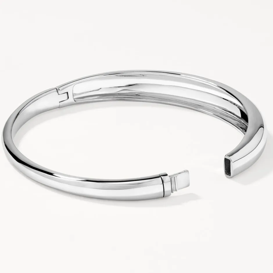 New Curve Dome Bangle in Silver 925 Sterling Silver | Bracelets & Bangles