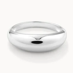 Hot Curve Dome Pinky Ring in Silver Best Friend Gifts | 925 Sterling Silver