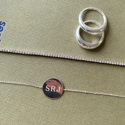 Clearance Curve Dome Ring Set in Silver Best Friend Gifts | 925 Sterling Silver