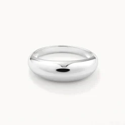 Clearance Curve Dome Ring Set in Silver Best Friend Gifts | 925 Sterling Silver