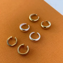 Best Curve Ear Cuff Set in Silver Best Friend Gifts | 925 Sterling Silver
