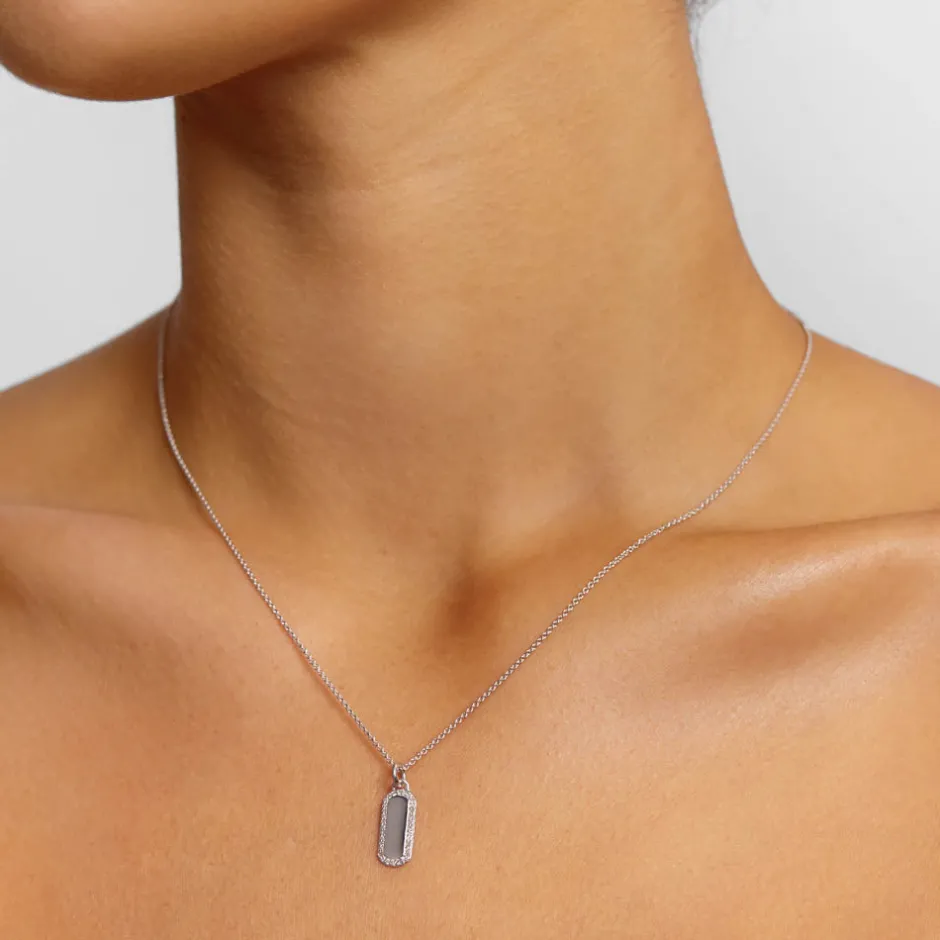 Best Diamond Bar Necklace in Silver Bridal Gifts | Family Gifts