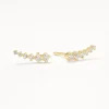 Sale Diamond Climber Stud Earrings in 10k Gold Gifts For Her | Luxe Gifting
