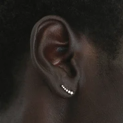 Sale Diamond Climber Stud Earrings in 10k Gold Gifts For Her | Luxe Gifting
