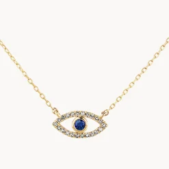 Online Diamond Evil Eye Necklace in 10k Gold Best Selling Gifts | Gifts For Her