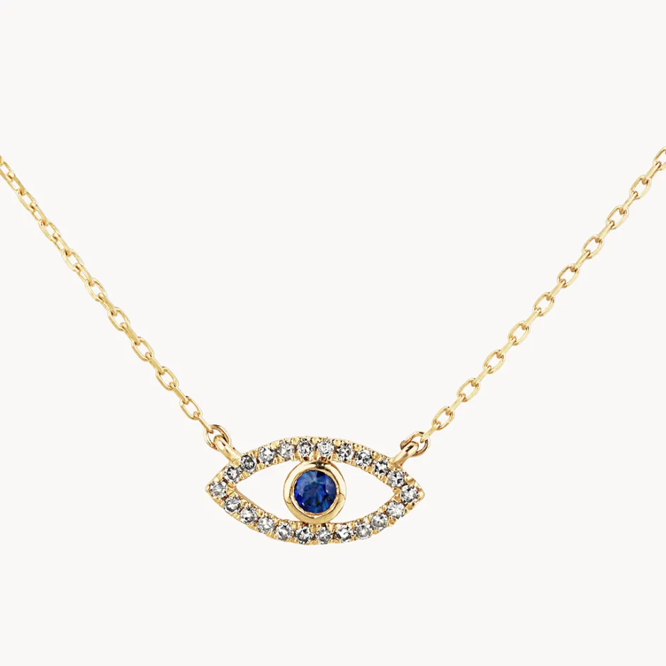 Online Diamond Evil Eye Necklace in 10k Gold Best Selling Gifts | Gifts For Her