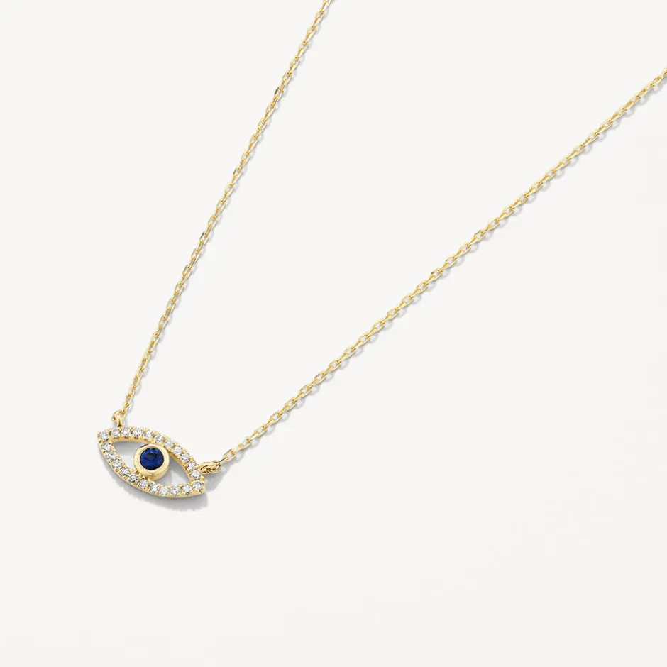 Online Diamond Evil Eye Necklace in 10k Gold Best Selling Gifts | Gifts For Her