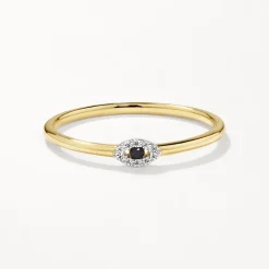 Hot Diamond Evil Eye Ring in 10k Gold Symbolic Jewellery | Natural Diamonds