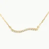 Discount Diamond Fine Wave Necklace in 10k Gold Best Selling Gifts | Under $300