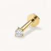 Online Diamond Helix Single Stud Earring in 10k Gold Best Selling Gifts | Gifts For Him