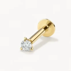 Online Diamond Helix Single Stud Earring in 10k Gold Best Selling Gifts | Gifts For Him