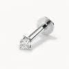Clearance Diamond Helix Single Stud Earring in Silver Best Selling Gifts | Gifts For Him