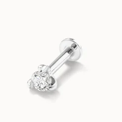 Clearance Diamond Helix Single Stud Earring in Silver Best Selling Gifts | Gifts For Him