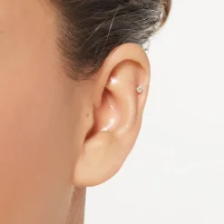 Online Diamond Helix Single Stud Earring in 10k Gold Best Selling Gifts | Gifts For Him