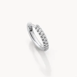 Fashion Diamond Huggie Earrings in Silver Best Selling Gifts | Gifts For Her