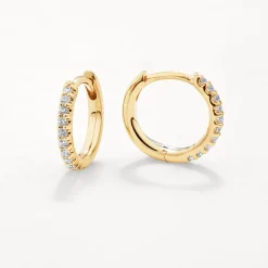 Best Diamond Huggies in 10k Gold Best Selling Gifts | Gifts For Her