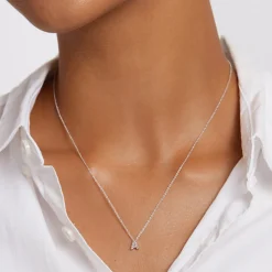 Online Diamond Letter A Necklace in Silver Best Selling Gifts | Gifts For Her