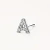 Hot Diamond Letter A Single Stud Earring in Silver Best Selling Gifts | Gifts For Her