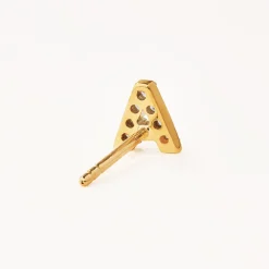 Fashion Diamond Letter A Single Stud Earring in 10k Gold Best Selling Gifts | Gifts For Her